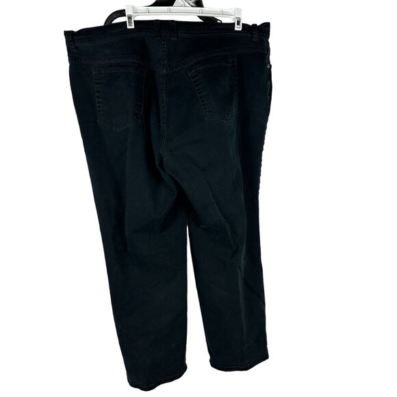 Gloria Vanderbilt Women's Plus Size 20W Short Jeans Black Denim - Picture 7 of 7